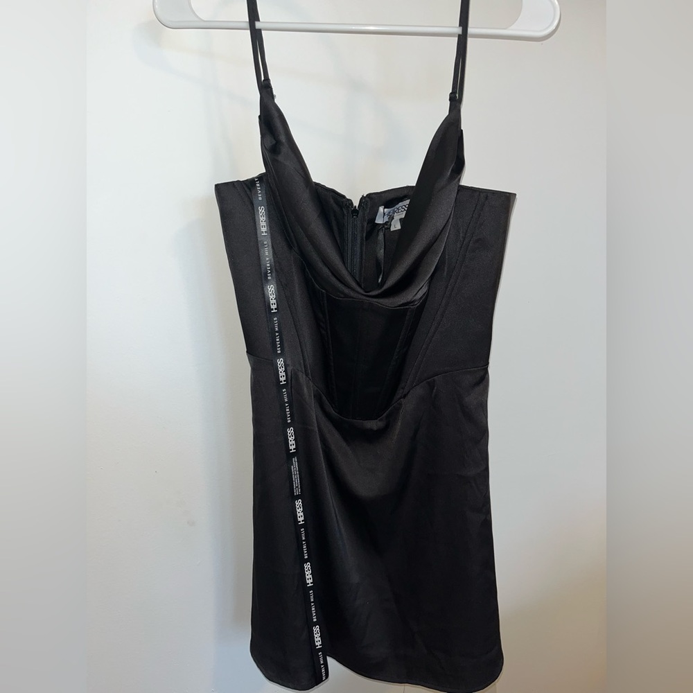 Black corset dress